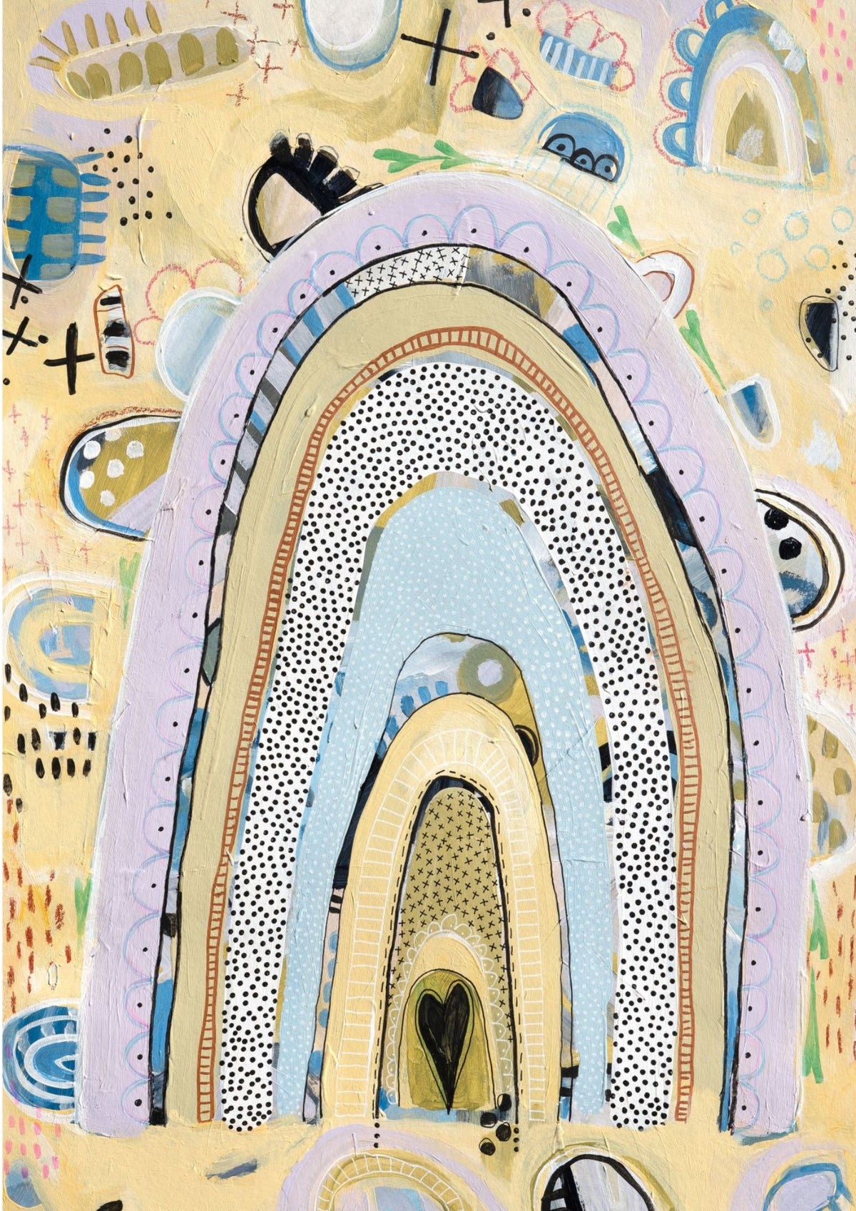 Yellow Rainbow | Fine Art Paper Print | Amy O'Donnell